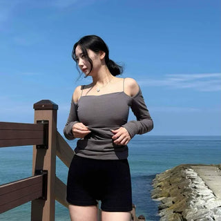 Ribbed Slack Knit Shorts
