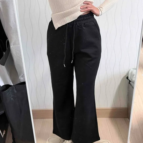 Training Elastic Loose Fit Extra Stretch Bootcut Long Pants