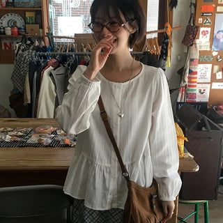 Marisa Striped Frill Blouse