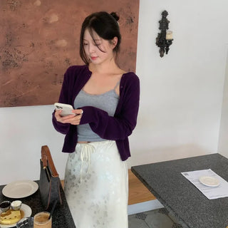 Buddy Wool Round Neck Knit Cardigan