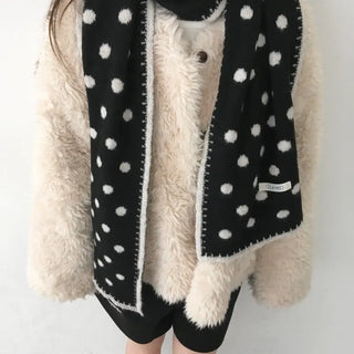 Dot Muffler Reversible Polka Dot Scarf