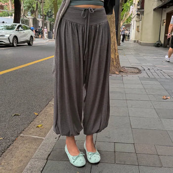 Suede eyelet flat shoes