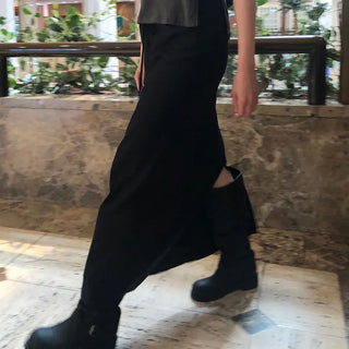 Belia Striped Long Skirt for Wedding Guests and Work