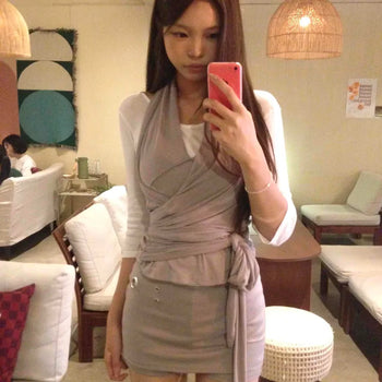Built-in Pants✧˖° ♡ Eyelet Punching Low-Rise Micro Mini Skirt Pants