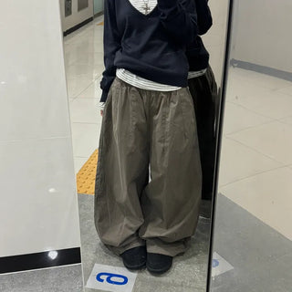 [Oversized Version] Tommy Stripe Mega Wide Pants