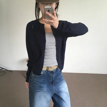 *Delicate Fit* Formal Bean Cardigan