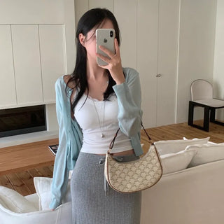 Benid Round Neck Knit Cardigan