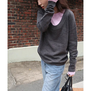 Deep U knit