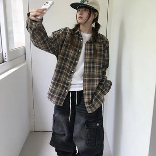 [UNISEX] Santo Check Long Sleeve Shirt