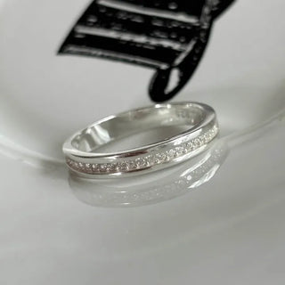 Inline Cubic Zirconia 3mm Ring Couple Ring Recommendation