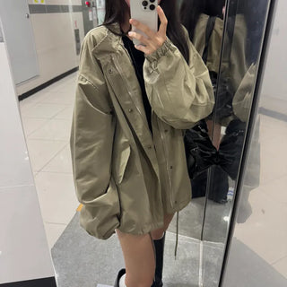 [New Autumn Arrival/So Soft..] Peach Oversized Short Field Jacket