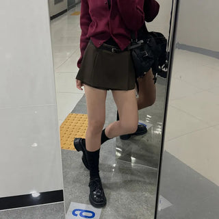 [Skirt-Pants/Belt Set] Jeanne Mini Skirt