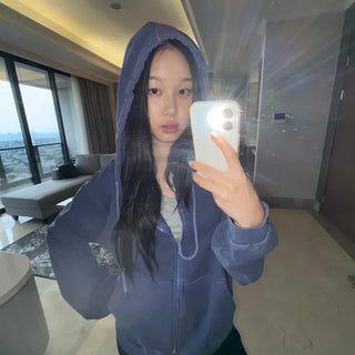 pigment zip-up hoodie