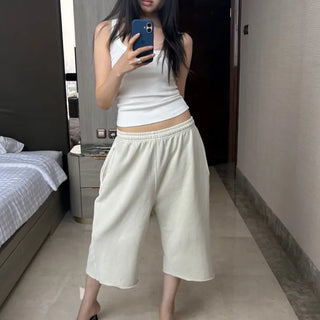 washed cropped sweats