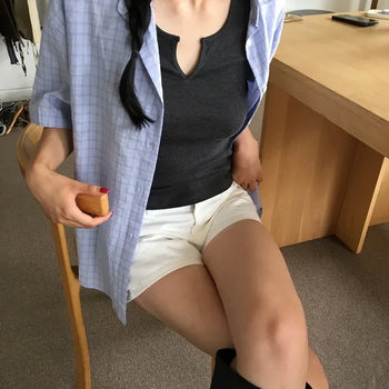 Mush Short Sleeve Check Shirt