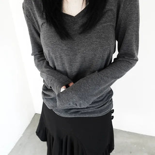 SOFT FLOW V NECK T-Shirt (2 COLORS)