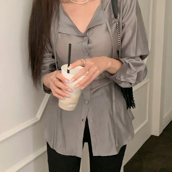 Flat strap blouse