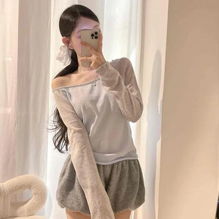 Bis One-Off Raglan Rolling Long Sleeve T-Shirt