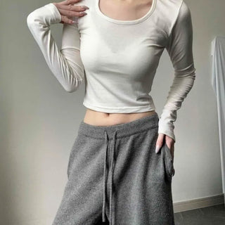Pure Modern Crop Long Sleeve T-shirt