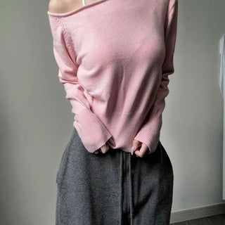 Fairy Asymmetrical One-Off Knit Top