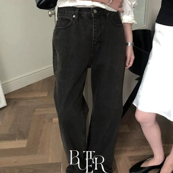 Parked Black Jeans, Wide Washed Wide Fit Wide Denim Wide Pants