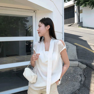 LeMay Tie Blouse
