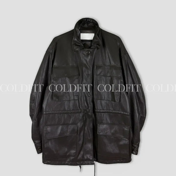 Safari leather jacket
