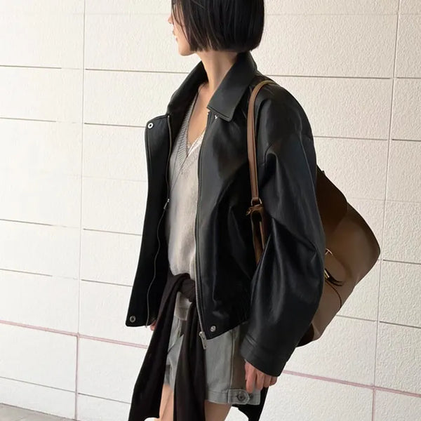 27 ATELIER VEGAN Leather Overjacket