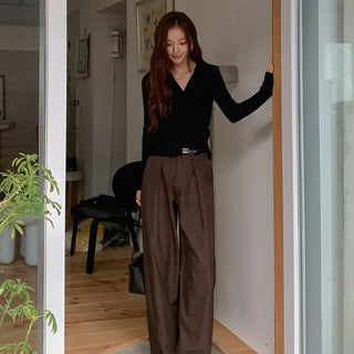 Mypen Pintuck Slacks