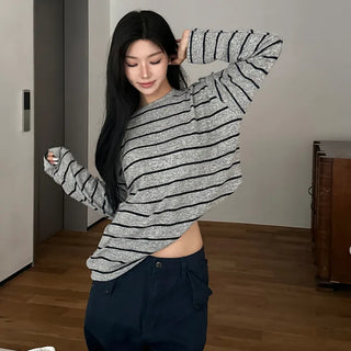 Fluffy Loose Fit Knit T-shirt