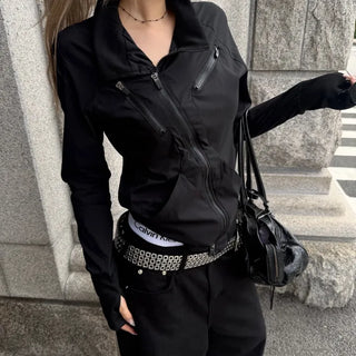Rocky Diagonal Point Zipper Jacket