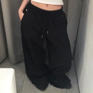 Oa Contrast Pocket Cotton Wide Pants