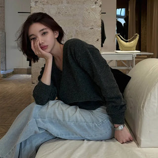 Maison Alpaca V-neck Knit