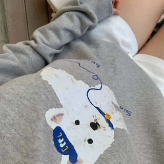 Marien Printed Oversized Sweatshirt