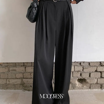 Upper Pintuck Lining Slacks