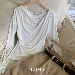 Chait Ribbed Drape Tee