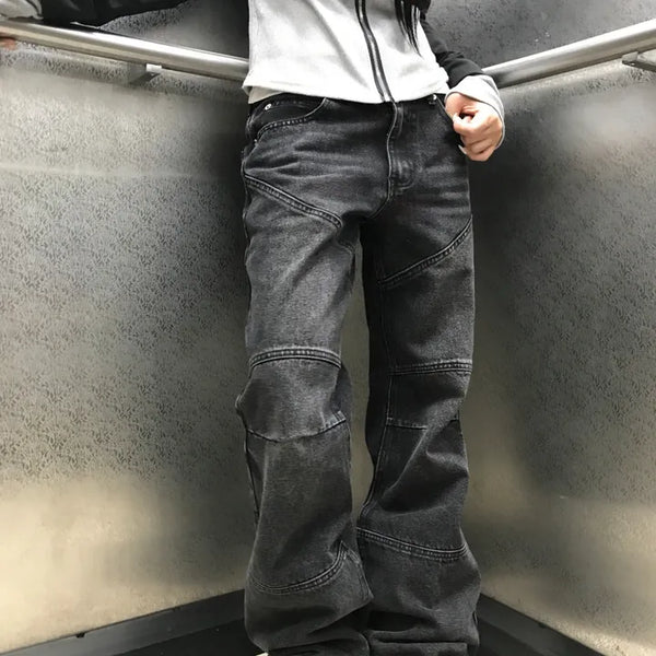 [Y2K/Unique] Tani Vintage Hip Biker Cut-out Flare Pants