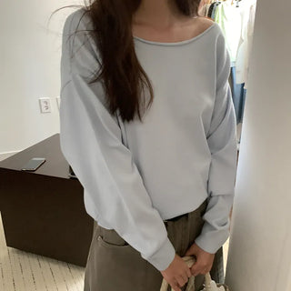Kozelia Yeori Loose Fit Boat Neck Knit
