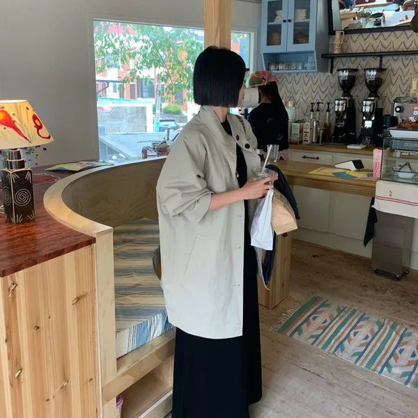 High-neck Trench Jacket