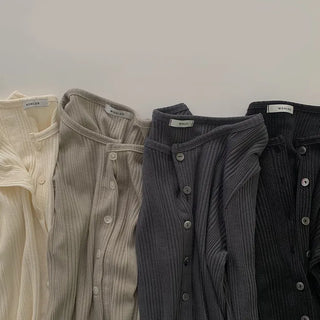Slender Ribbed Cardigan