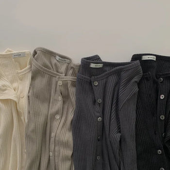Slender Ribbed Cardigan