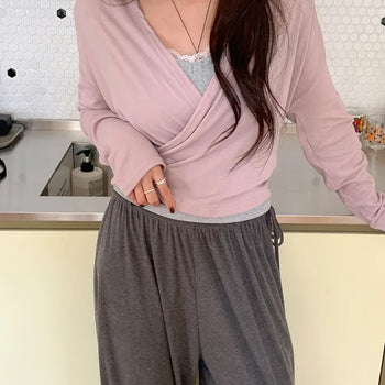 Telpo Shirring Wrap T-shirt