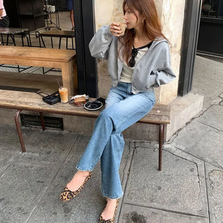 Tia Brushed Straight Denim