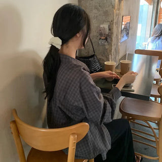 Fubi Oversized Check Shirt