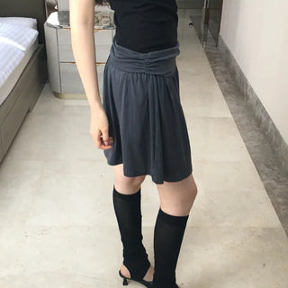 folded shirring skirt