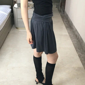 folded shirring skirt
