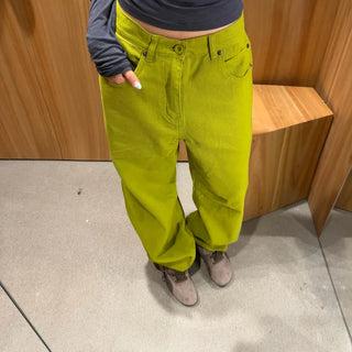Colored cotton pants