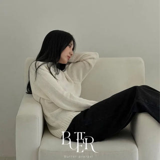 Jenny Boat Neck Knit, Wool Cotton Raglan Long Sleeve Autumn Natural Daily