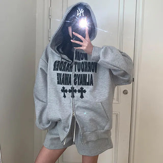 Off-Roof Zip-Up Hoodie