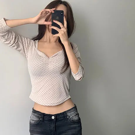 Dot Warmer Long Sleeve Tee